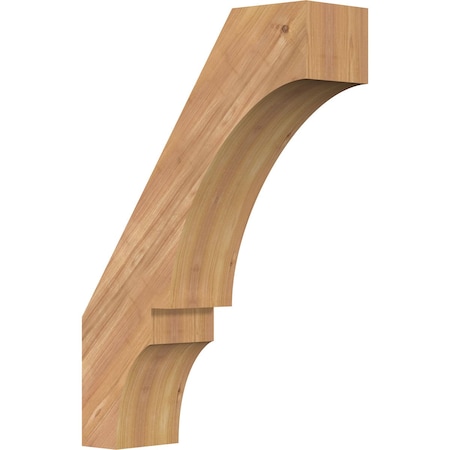 5 1/2"W x 18"D x 26"H Balboa Smooth Knee Brace, Western Red Cedar